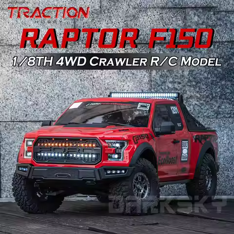 KM 2026 RAPTOR F150 RTR 2.4GHz TRACTION HOBBY 1/8 RC Simulation Electric Remote Control Model Car Cr