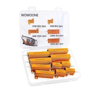 25w~100w Aluminum Shell Resistor 6~8R Resistor 5 Types Resistance Values Total 10 Pieces/Box Electro