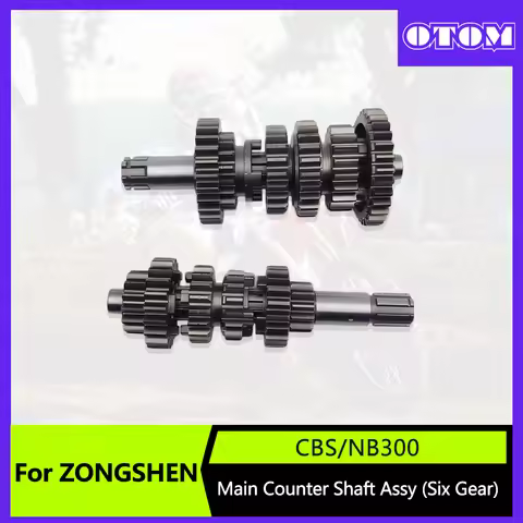 OTOM Motorcycle Main Shaft Countershaft Assembly 6 Speed Transmission For ZONGSHEN ZS174MN-3 CBS300 