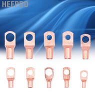 HEEPDD 170Pcs Copper Battery Cable Ends 12 Sizes Tubular Ring SC Terminals AWG4 AWG6 AWG8 AWG10 AWG1