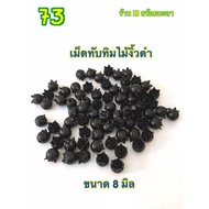 Black Ebony Ruby Ostrich Bones With Auspicious Wood