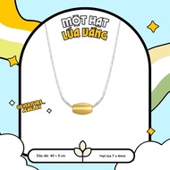 Lucky Rice EVERMORE S925 Italian Silver Necklace with meaning of happiness, fullness, prosperity - D