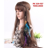 Peacock feather hairpinPKTCDMN