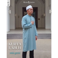 Kurta Lelaki Labuh Ala Pakistan Premium Cotton Haji Umrah Raya Majlis Selesa Segak KLR3