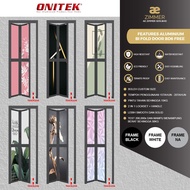 AE Zimmer Onitek BD6 Free CUSTOM MADE / Toilet Door, bifold, Pintu Lipat, Pintu Tandas, Aluminium Do