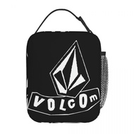 ZSBHT กระเป๋าใส่อาหารกลางวันเก็บอุณหภูมิโลโก้ Volcom สำหรับสำนักงานพกพากระเป๋ากล่องใส่อาหารระบายความ