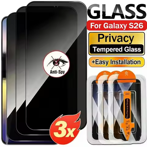 3Pcs Privacy Screen Protector For Samsung S26 Ultra S26 S25 Ultra S25 Edge S24 FE S23 S22 A56 A55 A3