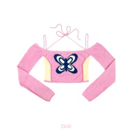 DADDY | Winx Off-shoulder Top เสื้อ crop top ไหมพรม สุดน่ารัก