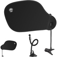 Adjustable Office Desk Shade for Cubicle to Block Light,2-in-1 Suction & Clip Cubicle Shade,Portable