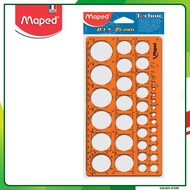 Maped Circle Templates Ruler / Circle Mold Ruler (1 - 35 mm)