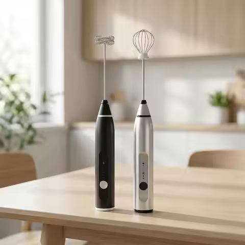 Portable Electric Milk Frothers Handheld Blender USB Mini Coffee Maker Whisk Mixer Cappuccino Cream 