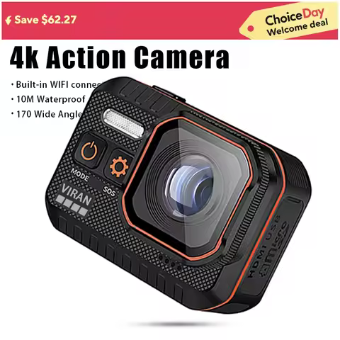 Action Camera 4K60FPS With Remote Control Screen Waterproof Sport Camera Drive Recorder Sports Camer