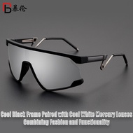 Wrap Around Sports Sunglasses Outdoor Cycling Mirrored Shades