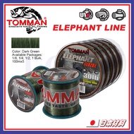 100m /1/8 Line (10LB-60LB) Tomman Elephant Line Tali Pancing Fishing Line (Monofilament Line)