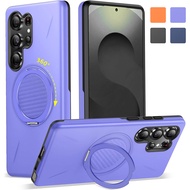 360 Spin Magnetic Stand Drop Protection Shockproof Case for Samsung Galaxy S26 Ultra,S26 Plus,S25 Ul