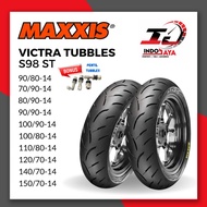(FREE Nipple+wrapping) MAXXIS VICTRA TUBELESS Tires (70/90 - 80/90 - 90/90 - 100/90 - 100/80 - 120/70 - 140/70 - 150/70) RING 14 MATIC Motorcycle Tires/Tires Nmax/ring 12/RING 13/ RING 15/RING 17/130/70-17/ASPIRA SPR 40TL/40TL/CORSA V22