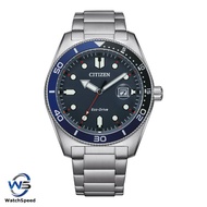 Citizen AW1761 AW1761-89L Eco-Drive Marine Diver's Style Stainless Steel Mens Watch
