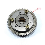 Motorcycle CG125 Starter Overrunning Clutch Engine Start Clutch 3 beads 57T Assembly for Lifan Zongshen Loncin CG125