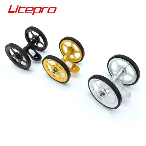 Litepro Folding Bike Easy wheel For Brompton Mudguard Bearing Wheel Rear Fender Wheel Folding Bicycl