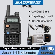 Ht baofeng mini walkie-talkie U/V Dual Band 5R Two-way radio BF 8Watt Kekuatan tinggi ht jarak 15km 