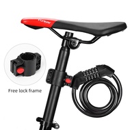 Bicycle Number Lock Anti Theft Cable Lock 5 Digit Resettable Combination 1.25 Meters Bike Lock