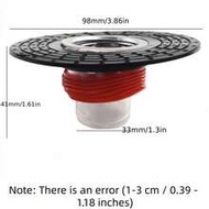 1pc 9.8cm (3.86in) L X 3.3cm (1.3in) W X 4.1cm (1.61in) H Odor-Proof Bathroom Drain Filter. Prevents