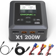 OVONIC X1 Dual RC Lipo Battery Balance Charger for 1s 2s 3s 4s 5s 6s Lipo Batteries, Life/NiCd/NiMH/