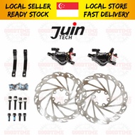 Juin Tech R1 Hybrid Hydraulic Cable Disc Brake Calipers Set Mini Velo Folding Bike MTB Gravel Cyclocross Bicycle