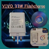 VIVO Original33W Fast Charger Flash Charger 2.0 Adapter With TYPE-C Usb Data Cable For V20/X50/V21E/