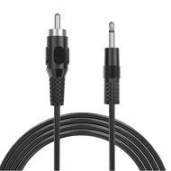 RCA to 3.5mm Mono, 6ft 3.5mm 1/8 inch Mono Male Plug to RCA Male Audio Cable Adapter, for Speakers, 