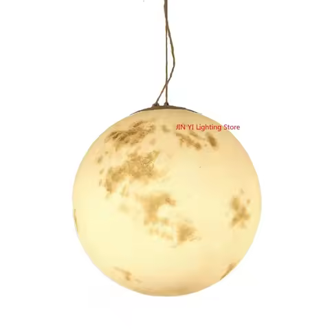 Nordic Planet Acrylic Chandelier For Bedside Kindergarten Restaurant Creative Decoration Moon Lamp R
