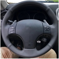 DIY Artificial leather Suede Carbon Fiber Customized Hand-stitched Car Steering Wheel Cover For Lexu