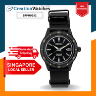 [CreationWatches] Seiko Presage Style60s Black Dial Automatic SRPH95 SRPH95J1 SRPH95J Mens Watch
