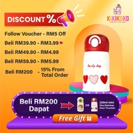 KIKIKOKO Love Series 316 Stainless Steel Tumbler Cold & Hot 220ml Lids Vacuum Insulated With Handle 