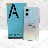 Oppo A96 Ram 8GB Internal 256GB Handphone Second Fullset Batangan Ori