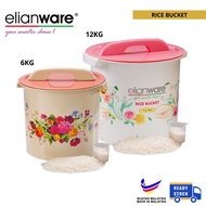 GDH | Plastic Rice Bucket Rice Dispenser Baldi beras Nasi Penyimpan Beras Penyutup Rice storage container 5~12kg