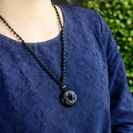 Five Elements Water Shortage Hydrating Obsidian Water Pendant