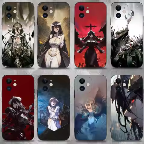 Animation A-Albedo O-Overlord Phone Case For iPhone 16,15,14,13,12,11 Plus,Pro Max,XS,X,XR,SE,Mini,8