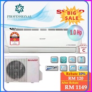 ⭐ [100% ORIGINAL] ⭐ 【5 STAR ENERGY SAVING】SHARP 1HP 1.5HP 2HP 2.5HP J-Tech Inverter Aircond (AHX9VED