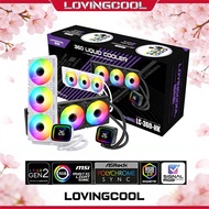 LOVINGCOOL AIO Liquid Cooler ARGB 4Pin Heatsink AIO Liquid Cooling CPU Cooler Cooling for Intel AMD
