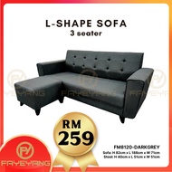 FAYEYANG DESIGN L Shape Sofa/sofa fabric/sofa 3 seater/Sofa 3 L/sofa kain/沙发