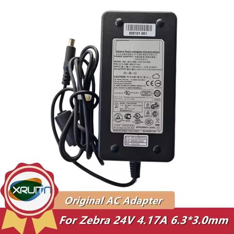 Genuine FSP100-RDB 24V 4.17A 100W 808101-001 AC Adapter For Zebra ZC300 ZXP3 GX420D GX420T GX430T GX