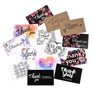 9.18-THANK YOU FOR BUSINESS THANK YOU Card English THANK YOU Shopping Blessing Card 50 Pieces