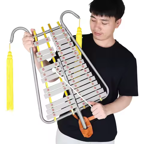 29 Notes Lyra Marching Glockenspiel Aluminum Alloy Marching Lyra Glockenspiel Xylophone Professional