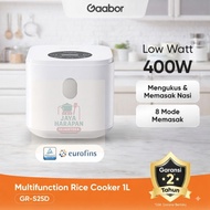 Gaabor Digital Rice Cooker 1L Magic Com Mejikom Low Watt Rice Cooker 8 Menu - GR-S25D