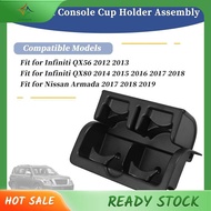 [luxiang.] Car Rear Seat Console Cup Holder Assembly Insert Cup Holder Cover 88741-1LK3D for    QX56