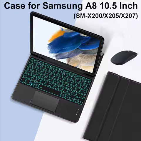 Case for Samsung Galaxy Tab A8 10.5 Inch,Magnetic Keyboard Case for Samsung Tab A8 SM-X200/X205/X207