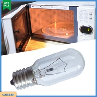 canaan|  2Pcs E17 Oven Bulb High Temperature Resistance Professional Glass Microwave Stovetop Oven Lamp for Dryer