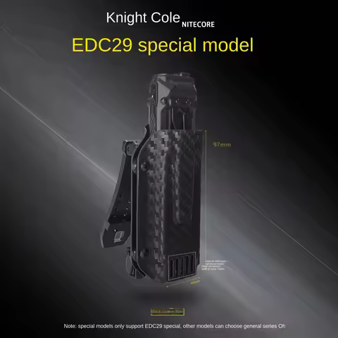 1 pcs Flashlight Kydex Sheath Scabbard K-Sheath with Belt Clip for NITECORE EDC25/EDC23/EDC29/EDC27U