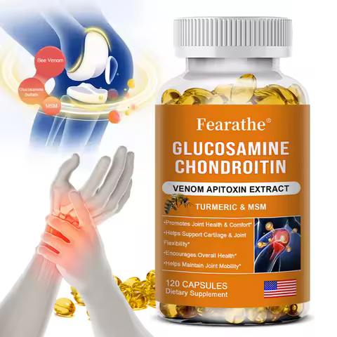 Glucosamine Chondroitin MSM and Turmeric Supplement - Support for Cartilage & Joint Health & Flexibi